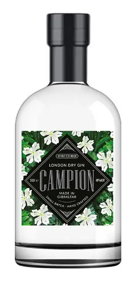Campion Gin from Spirit of the Rock in Gibraltar