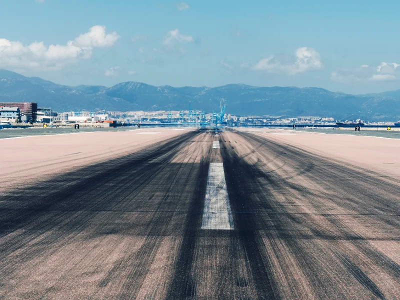 Gibraltar Runway Looking West